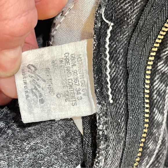 Vintage 80’s Chic Jeans Waist Black Relaxed Fit Tapered Leg size 6 - Picture 11 of 12